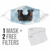 Cute Beauceron Dog Print Face Mask