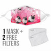 Cute Balinese Cat Print Face Mask