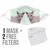 Oriental Shorthair Cat Print Face Mask