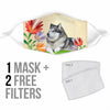 Alaskan Malamute Print Face Mask