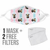 Border Terrier Patterns Print Face Mask