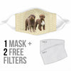 Cute Lagotto Romagnolo Dog Print Face Mask