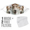 Wire Hair Fox Terrier Print Face Mask- Limited Edition