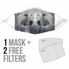 Lovely Great Pyrenees Dog Print Face Mask