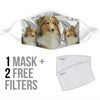 Sheltie Print Face Mask