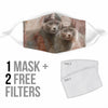 Korat Cat Print Face Mask