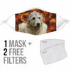 Irish Wolfhound Print Face Mask