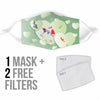 Cute Comet Fish Print Face Mask