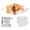 Lovely Clumber Spaniel Print Face Mask