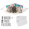 Cute American Curl Cats Print Face Mask