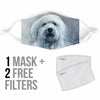 Old English Sheepdog Print Face Mask