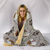 Borzoi Dog Patterns Print Hooded Blanket