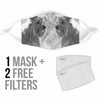 Briard Print Face Mask