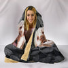 Cute Clumber Spaniel Print Hooded Blanket