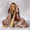 Irish Red and White Setter Print Hooded Blanket