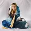 Polish Lowland Sheepdog Print Hooded Blanket