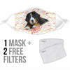 Bernese Mountain Dog Print Face Mask