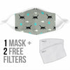 Cute Cat Patterns Print Face Mask