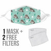 Siberian Cat Patterns Print Face Mask