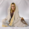 Borzoi Dog Print Hooded Blanket