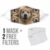 Labrador Retriever Puppy Print Face Mask