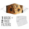 Lovely Airedale Terrier Print Face Mask