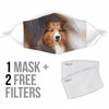 Shetland Sheepdog Print Face Mask