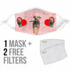 Cute Border Terrier Print Face Mask