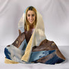 Cute Burmese Cat Print Hooded Blanket