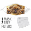 Brussels Griffon Print Face Mask