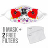 Cute Cats Heart Print Face Mask