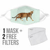 Amazing Toyger Cat Print Face Mask