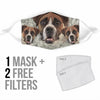 Amazing Boxer Dog Print Face Mask