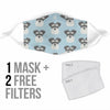 Miniature Schnauzer Patterns Print Face Mask