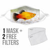 Cute Platy Fish Print Face Mask