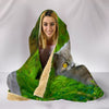 Chartreux Cat Nature Print Hooded Blanket