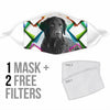 Curly Coated Retriever Print Face Mask