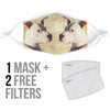 Cute Pit Bull Terrier Print Face Mask