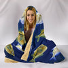 Common Hatchetfish Print Hooded Blanket