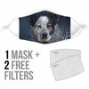 Australian Cattle Dog Print Face Mask