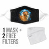 Rhodesian Ridgeback Dog Print Face Mask