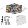 Cute Cats Face Print Face Mask