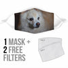 Cute Pomeranian Print Face Mask