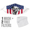 Dalmatian Dog Print Face Mask