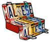 Maltese Dog License Plate Print Pet Seat covers