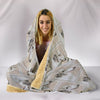 Borzoi dog Patterns Print Hooded Blanket