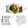 Lovely Petit Basset Griffon Vendeen Print Face Mask