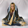 German Shepherd Print Hooded Blanket