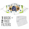 Newfoundland Dog Print Face Mask
