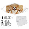 Lovely Pembroke Welsh Corgi Print Face Mask